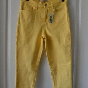 Joe's Women's The Charlie High Rise Skinny Ankle Denim Pants yellow size 29